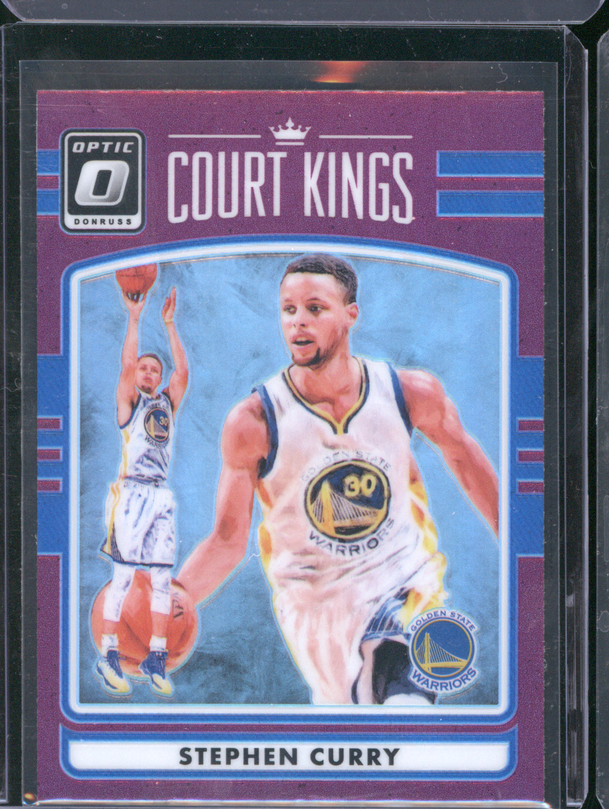 2016 Panini Donruss Optic 2 Stephen Curry Court Kings Purple
