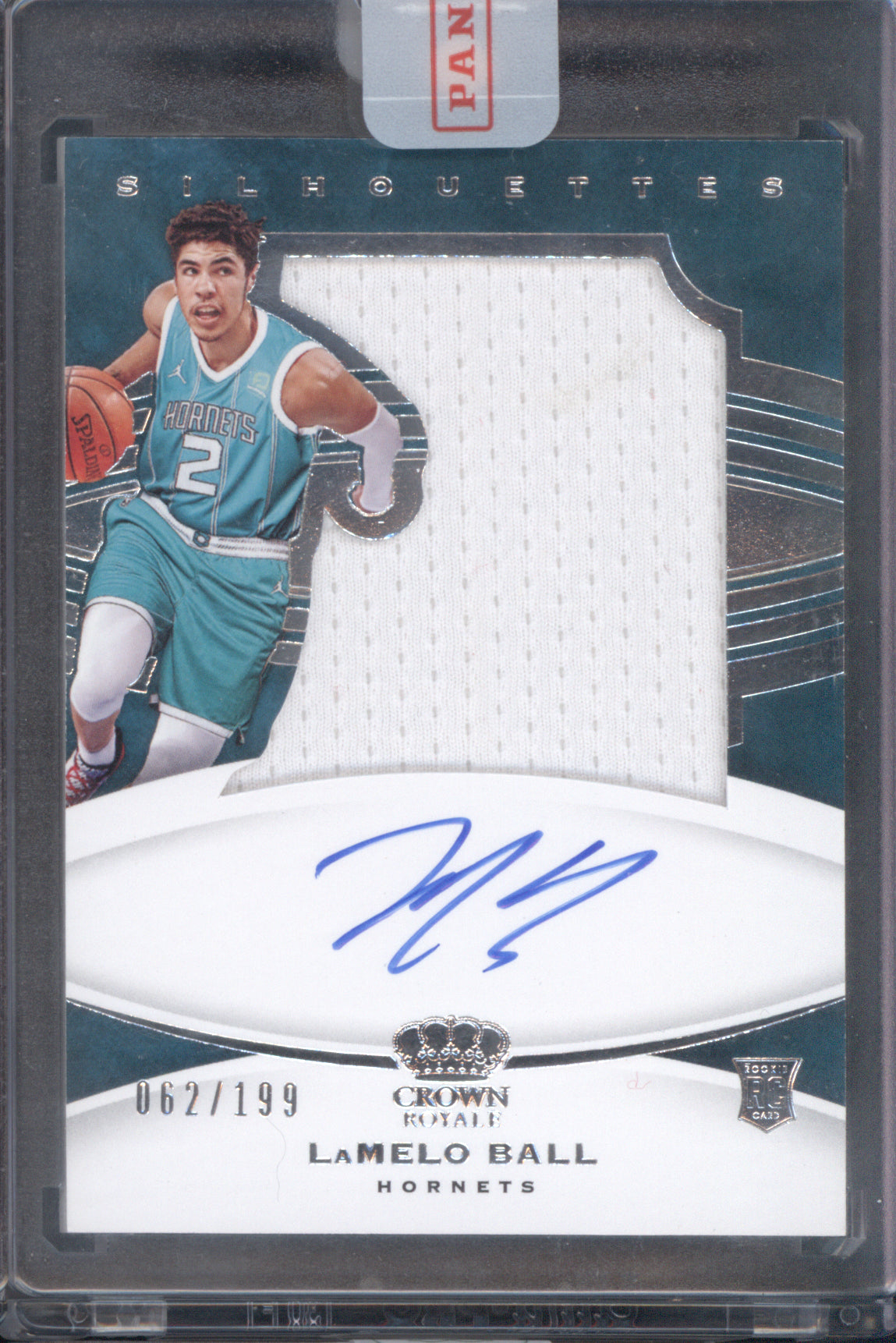 LaMelo Ball 2020-21 Panini Crown Royale 104 Silhouettes Auto /199
