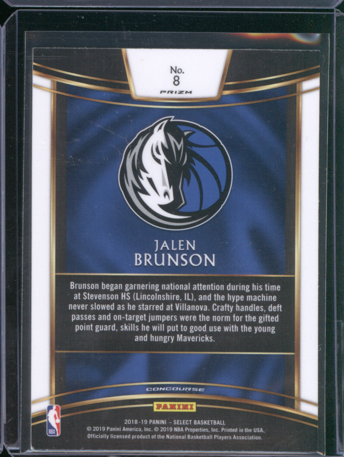 2018 Panini Select 8 Jalen Brunson Scope RC