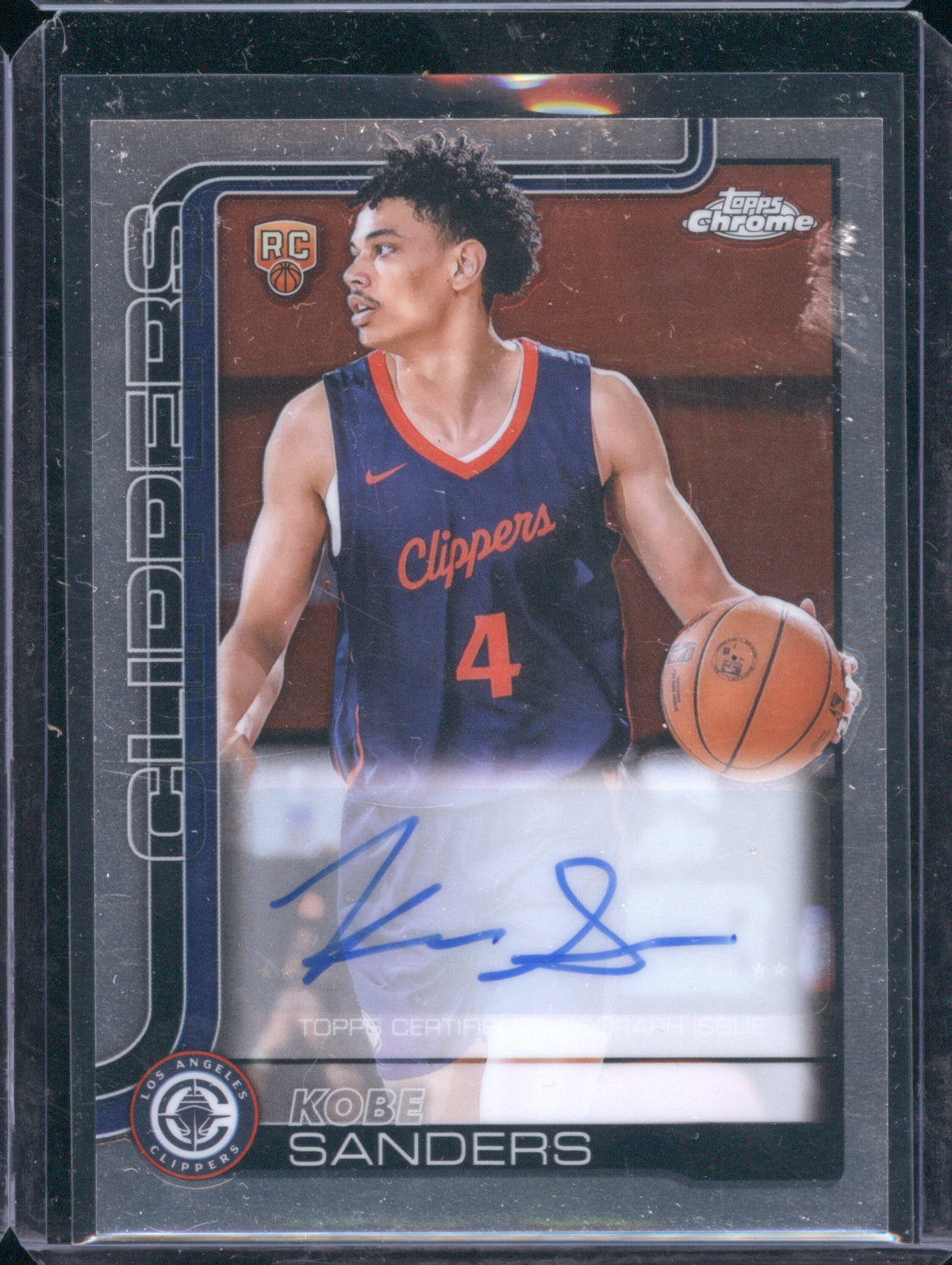 Kobe Sanders 2025 Topps Chrome Rookie Auto