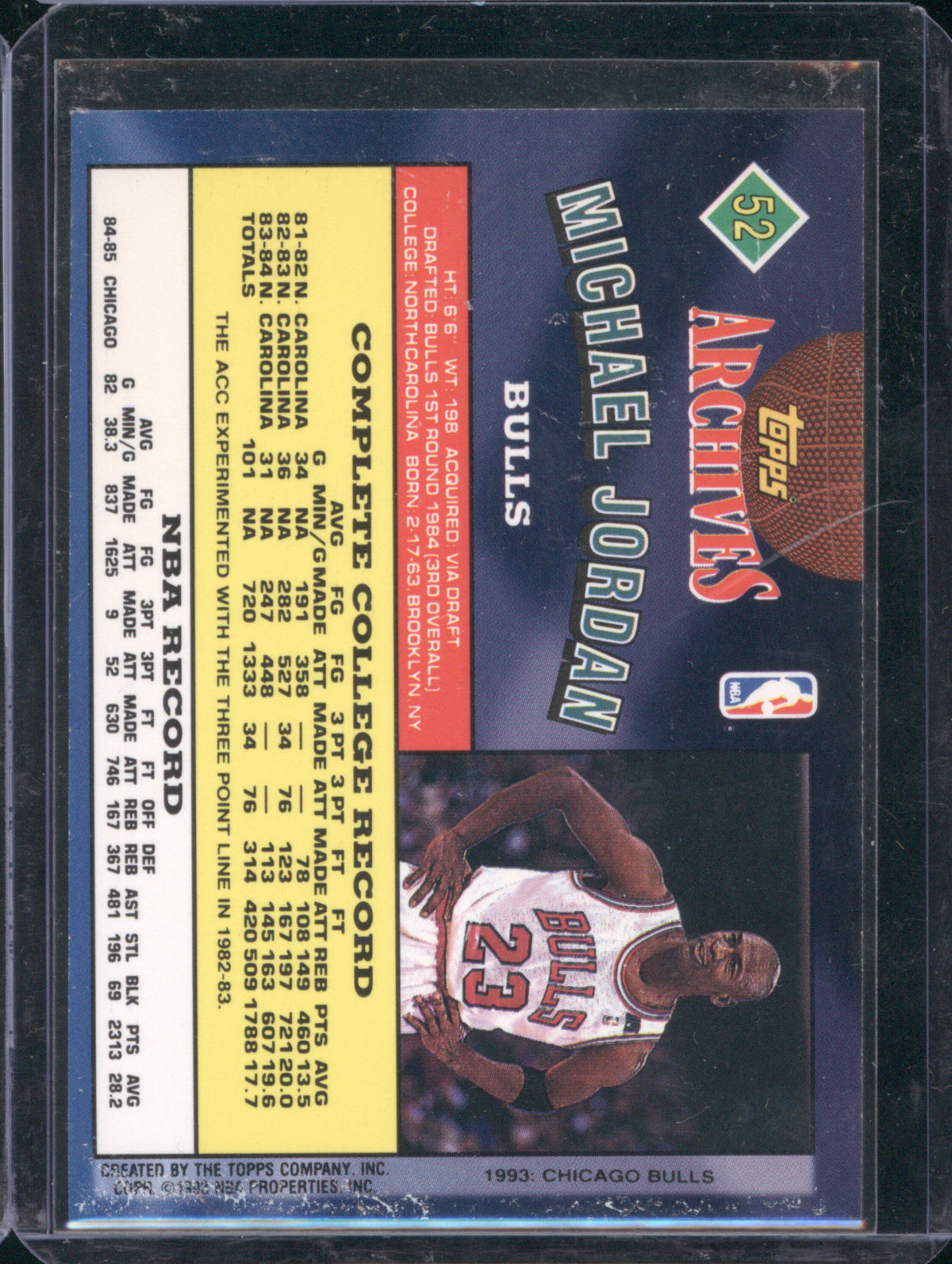 Michael Jordan 1992-93 Topps Archives #52