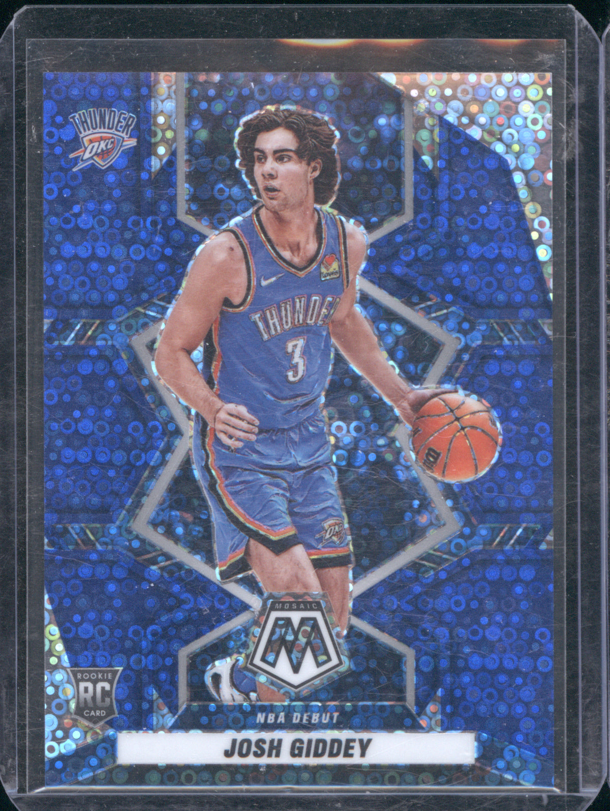 Josh Giddey 2021 Panini Mosaic #265 NBA Debut Fast Break Blue 02/85