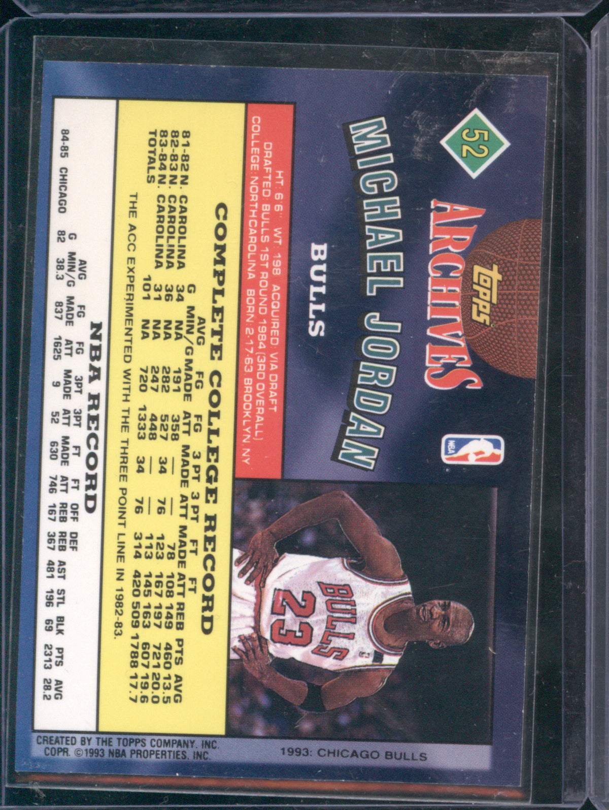 Michael Jordan 1992-93 Topps Archives #52