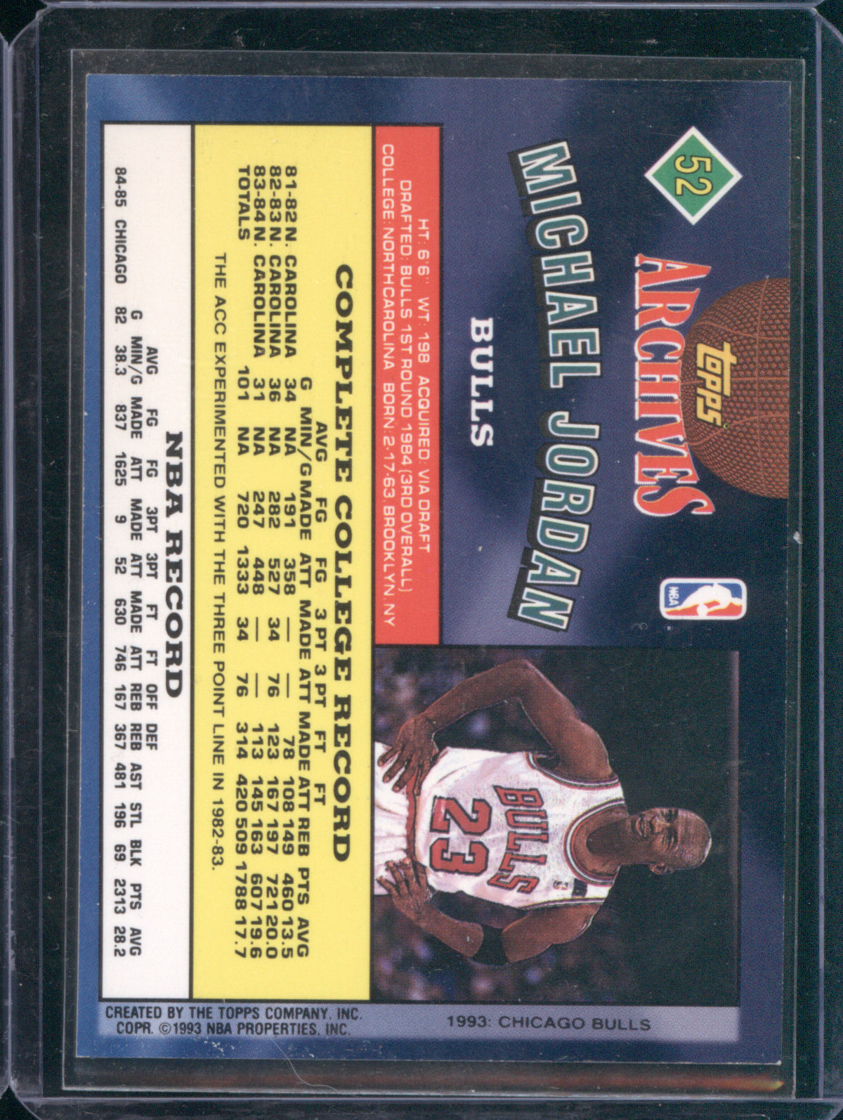 Michael Jordan 1992-93 Topps Archives #52