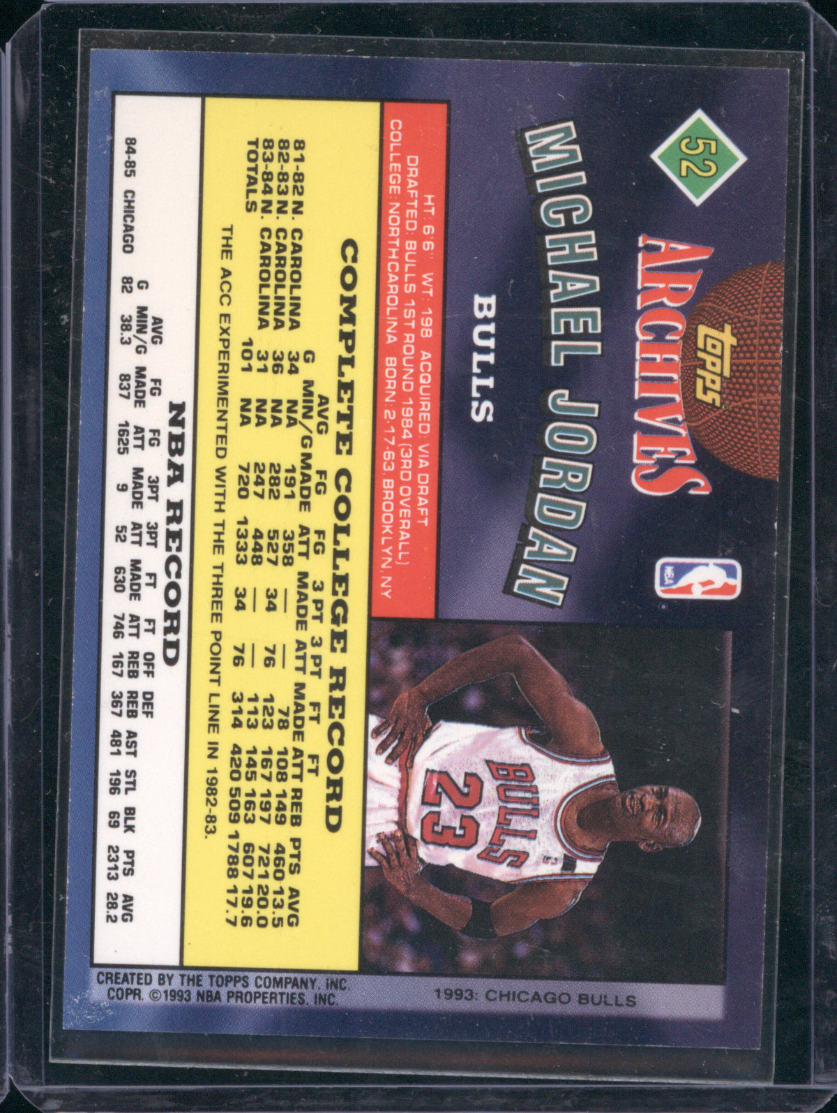 Michael Jordan 1992-93 Topps Archives #52