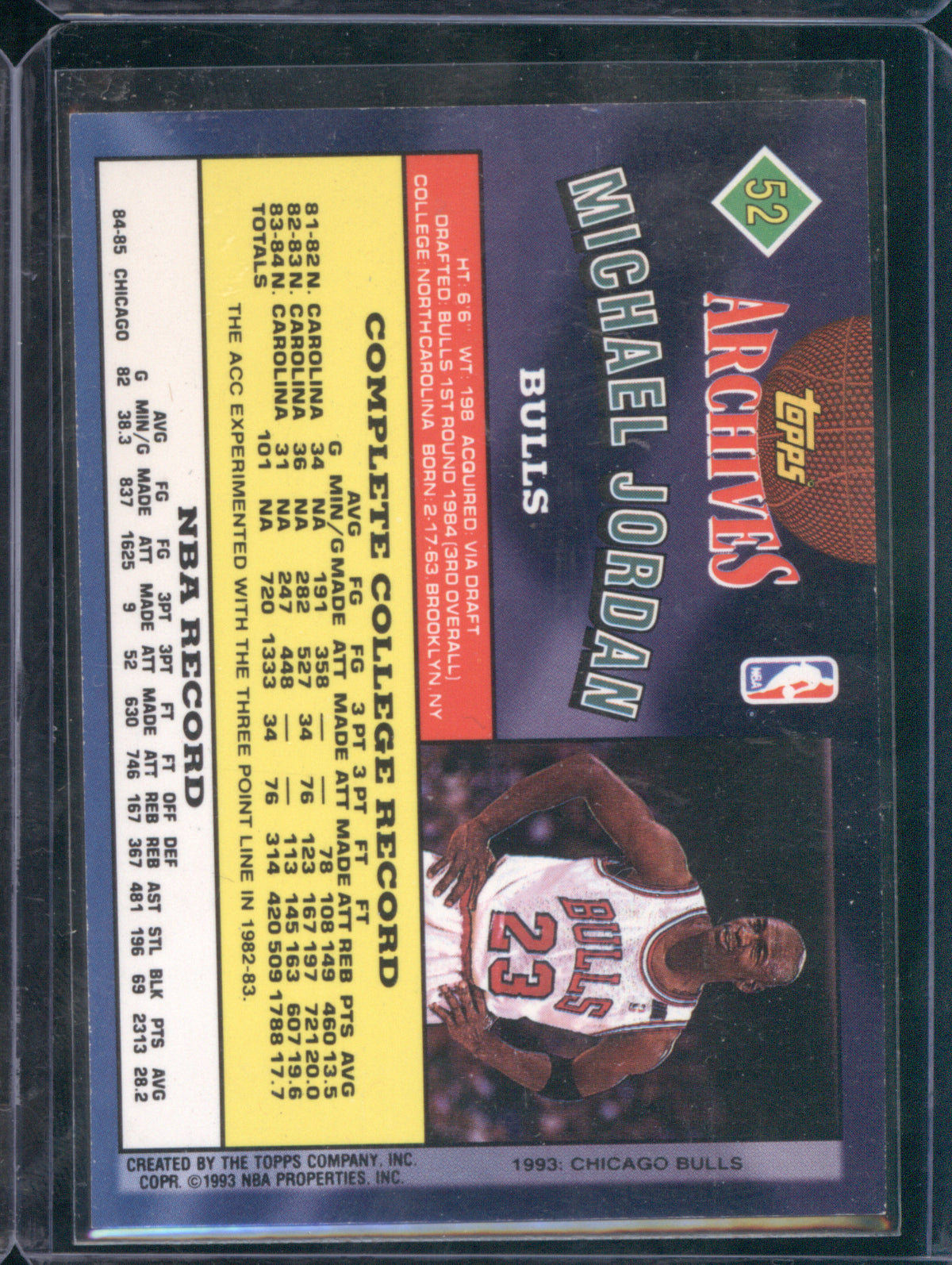 Michael Jordan 1992-93 Topps Archives #52