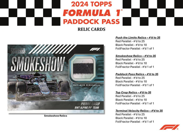 2024 Topps Paddock Pass F1 Formula 1 Value Blaster Box