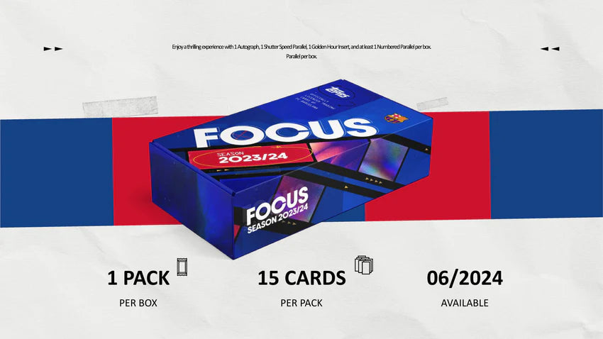 2023-24 Topps Focus FC Barcelona Hobby Box