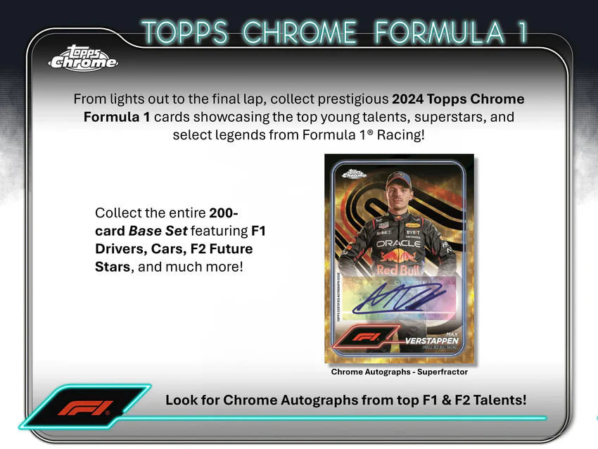 2024 Topps Chrome Formula 1 Racing Qualifying Lap Box