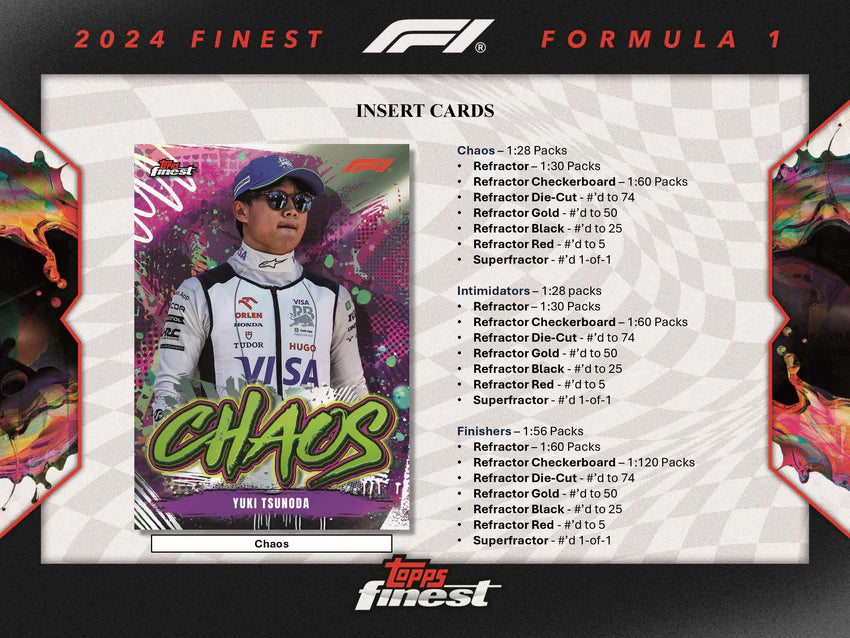2024 Topps Finest F1 Formula One Hobby Box