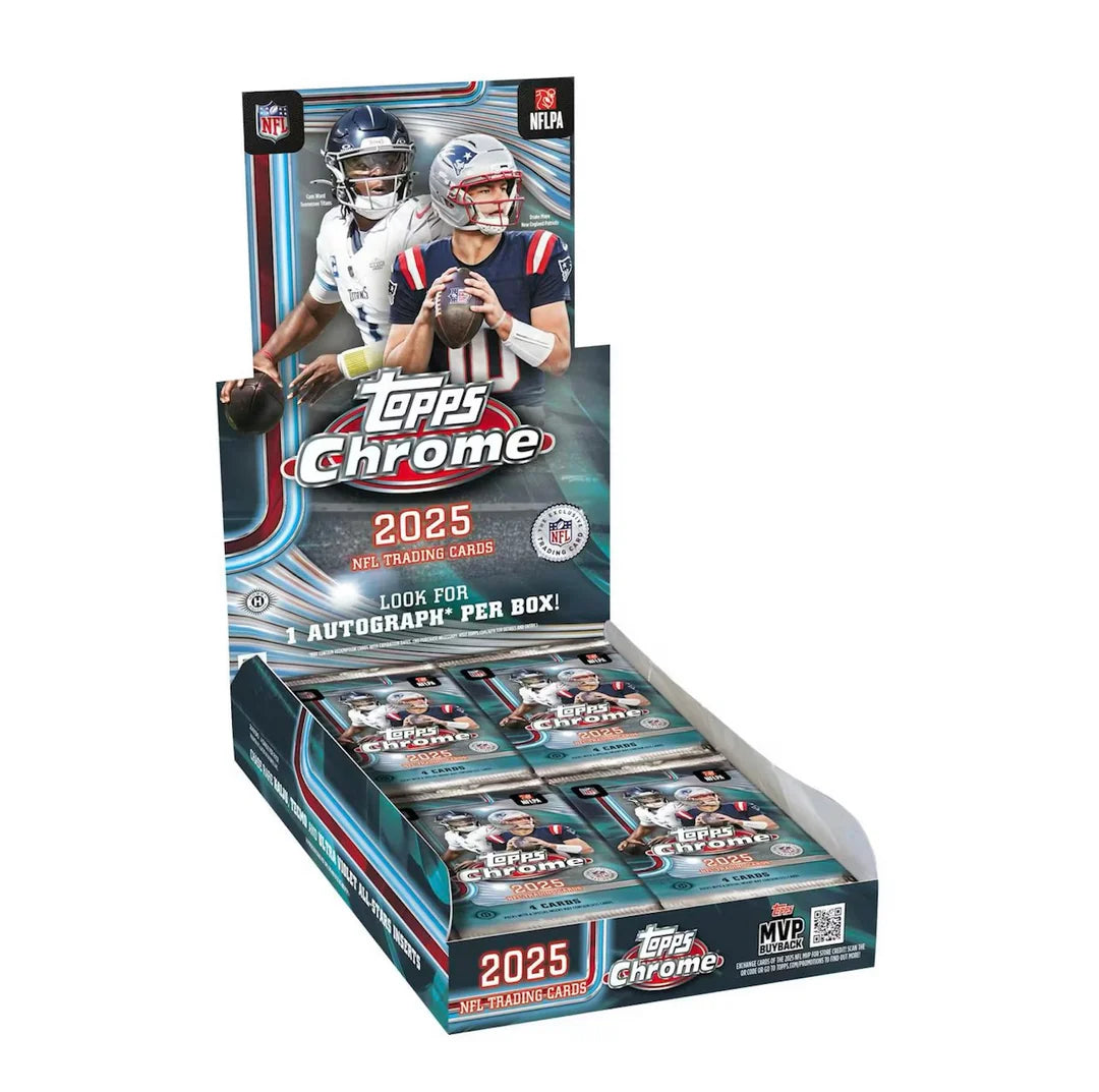 2025 Topps Chrome Football NFL Hobby Box