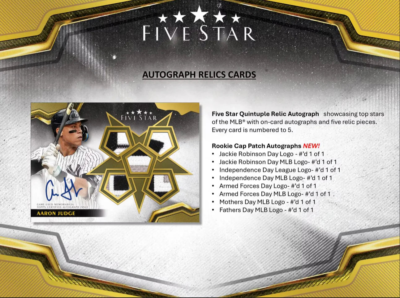 2024 Topps Five Star Baseball Hobby Box