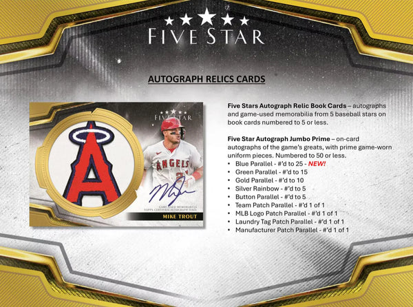 2024 Topps Five Star Baseball Hobby Box