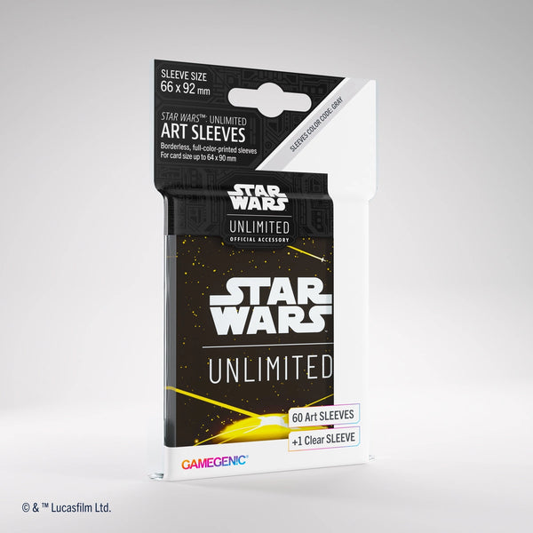 Gamegenic Star Wars Unlimited Art Sleeves - Card Back Yellow