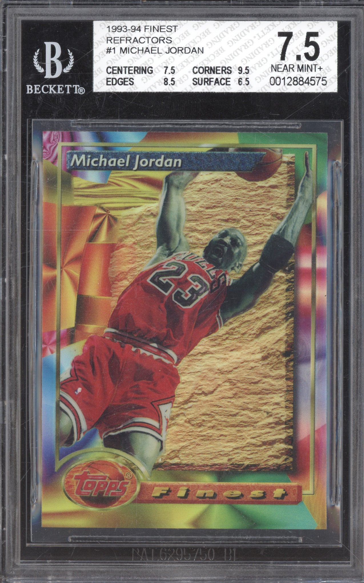 1993-94 Michael Jordan Finest Refractors 1 BGS 7.5