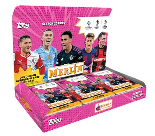 2023/24 Topps Chrome Merlin UEFA Club Competitions Hobby Box