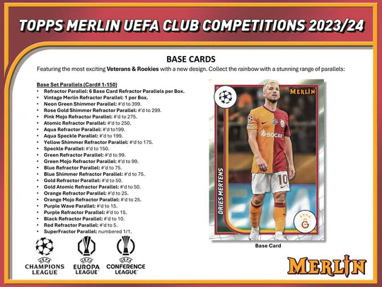 2023/24 Topps Chrome Merlin UEFA Club Competitions Hobby Box