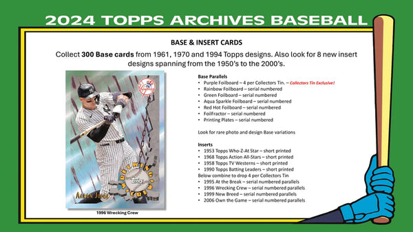 2024 Topps Archives Baseball Collectors Box