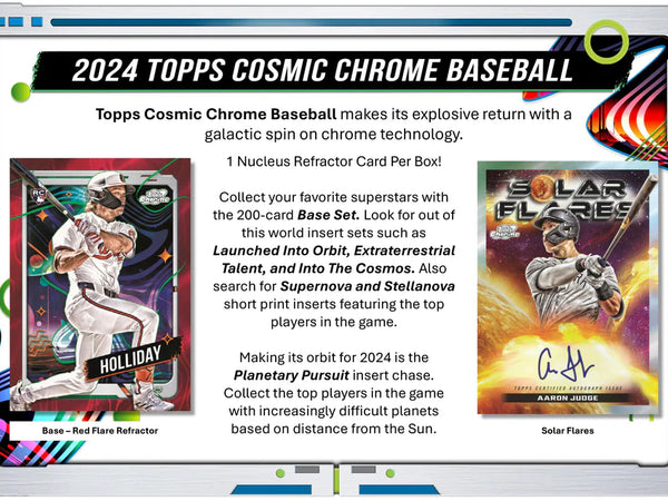 2024 Topps Chrome Cosmic Baseball Hobby Box