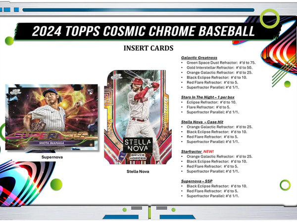 2024 Topps Chrome Cosmic Baseball Hobby Box