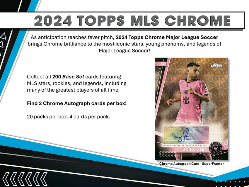 2024 Topps MLS Chrome Soccer Hobby Box