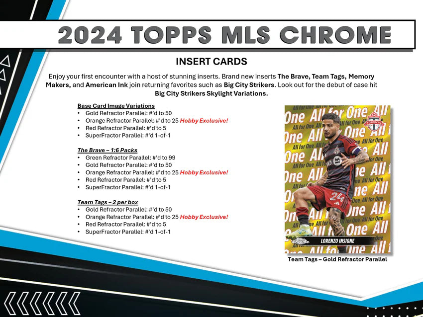 2024 Topps MLS Chrome Soccer Hobby Box