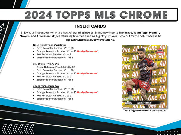 2024 Topps MLS Chrome Soccer Hobby Box