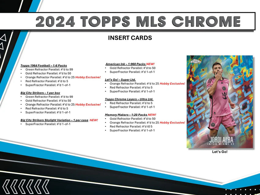 2024 Topps MLS Chrome Soccer Hobby Box