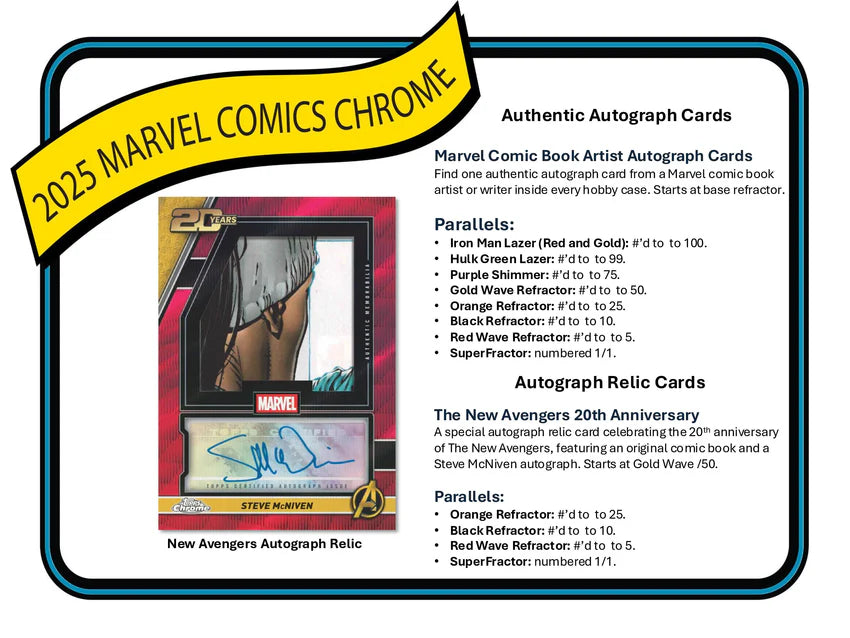 2025 Topps Chrome Marvel Blaster Box