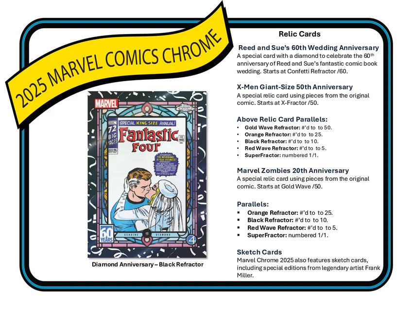 2025 Topps Chrome Marvel Blaster Box