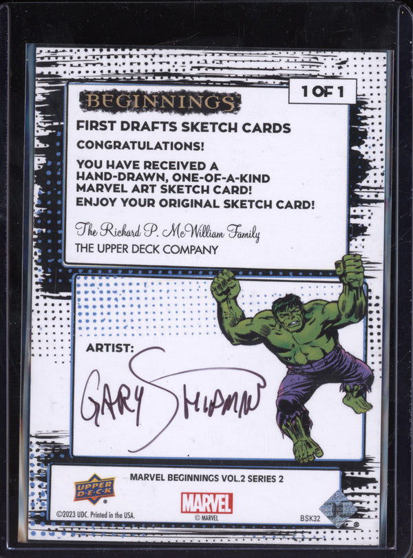 Spider-Man 2024 Upper Deck Marvel Beginnings Vol 2 BSK32 First Draft Sketch Card 1/1