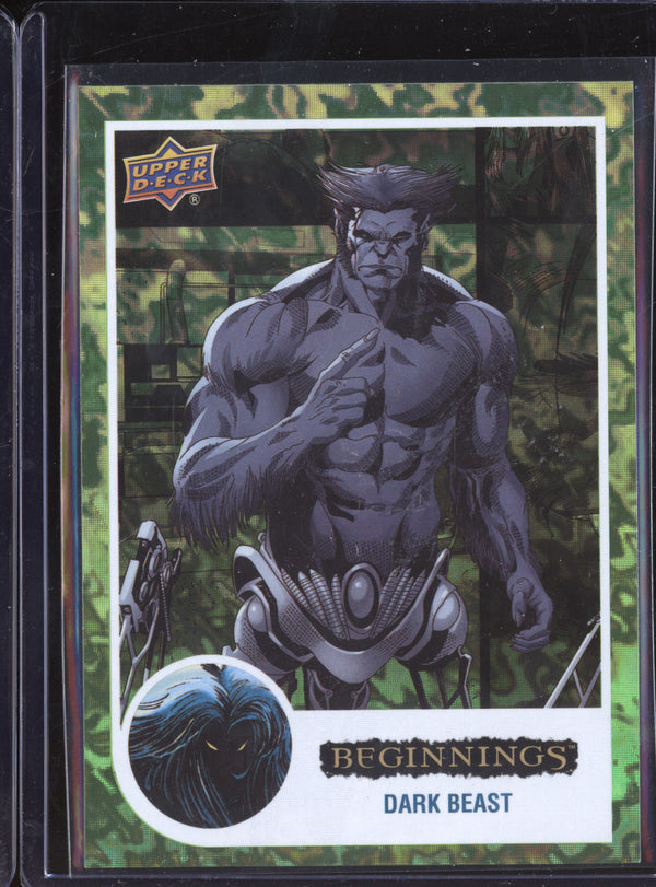 Dark Beast 2024 Upper Deck Marvel Beginnings Vol 2 55 Green Rainbow Mirror World 30/61