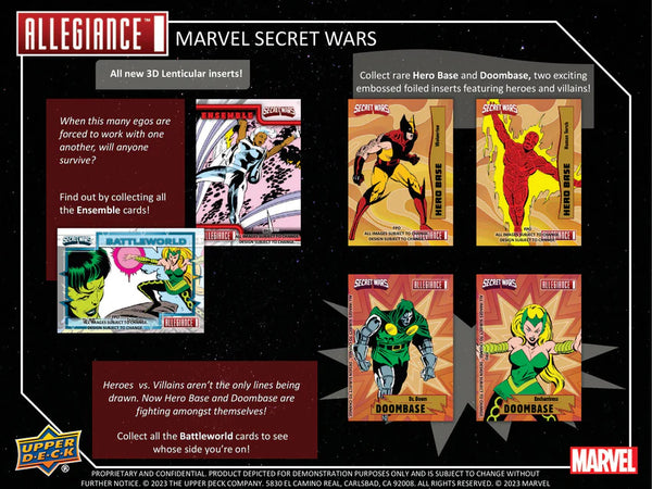 2024 Upper Deck Allegiance Secret Wars Hobby Box