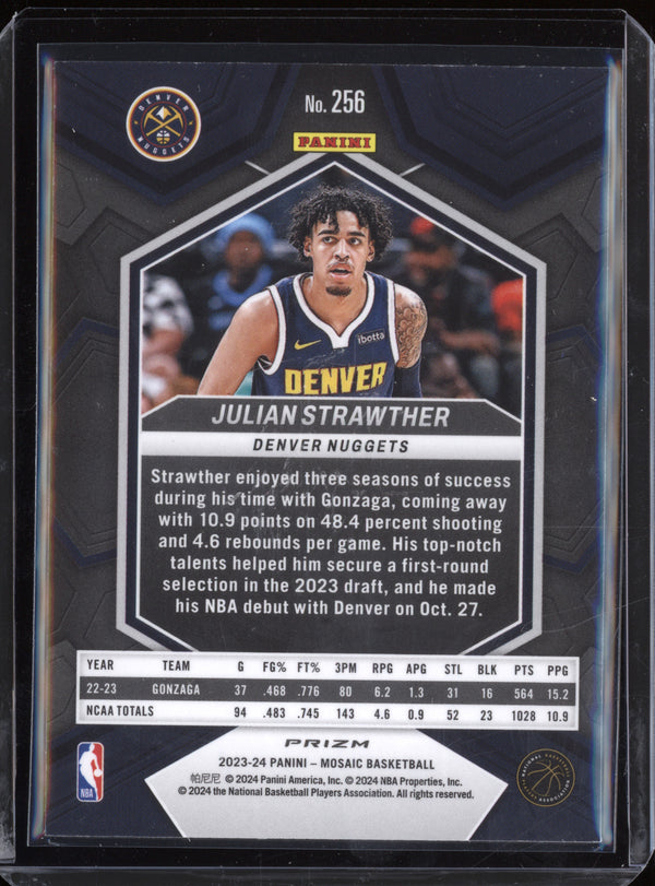 Julian Strawther 2023-24 Panini Mosaic 256 Mosaic RC