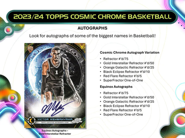 2023-24 Topps Cosmic Chrome Basketball Hobby Box