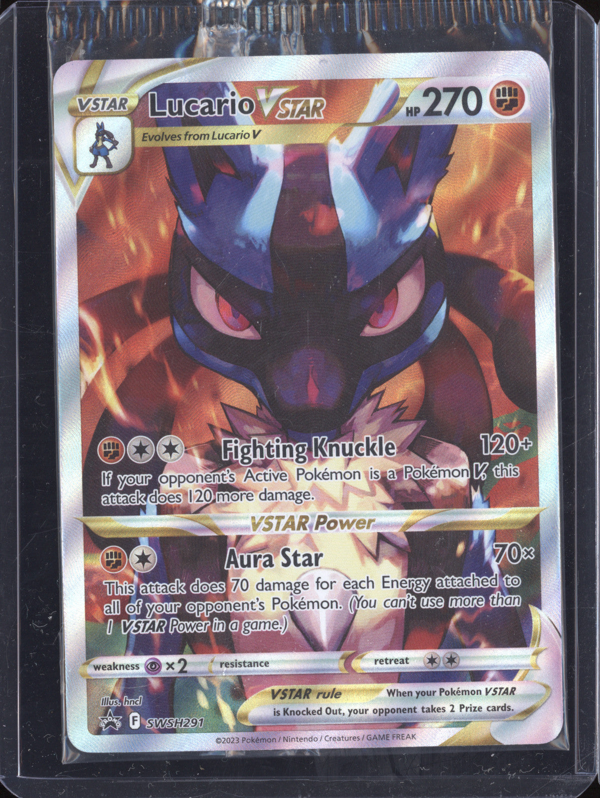 Lucario VStar 2023 Pokemon Sword & Shield Promos SWSH291 Sealed Black Star Promo