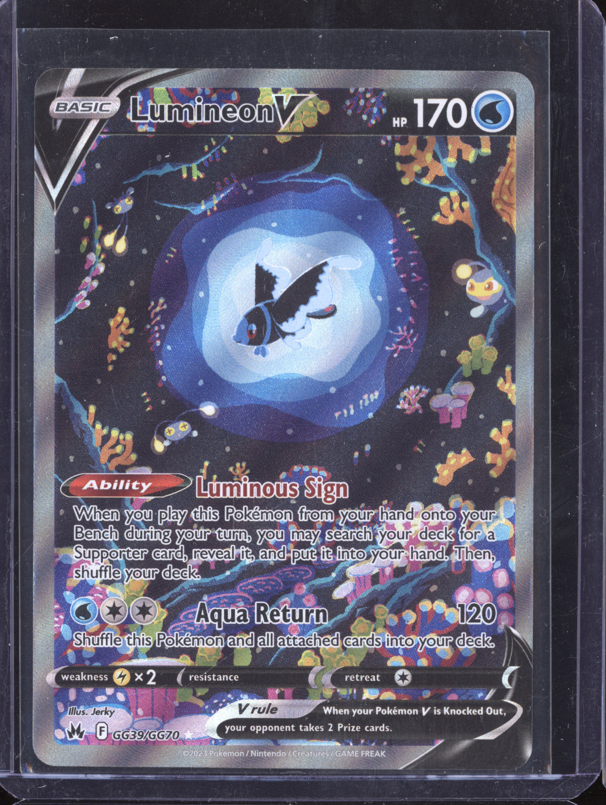 Lumineon V 2023 Pokemon Crown Zenith GG39/GG70 Full Art