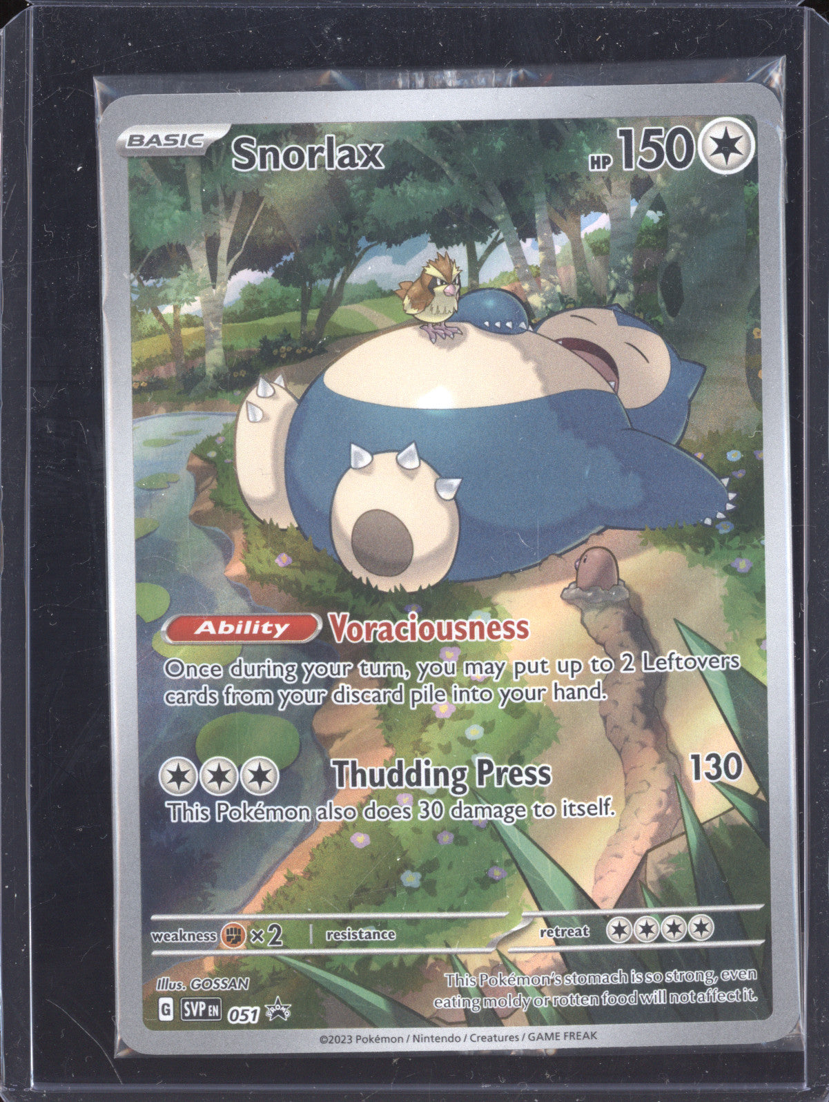 Snorlax 2023 Pokemon Scarlet & Violet Promos 051 Black Star Promo