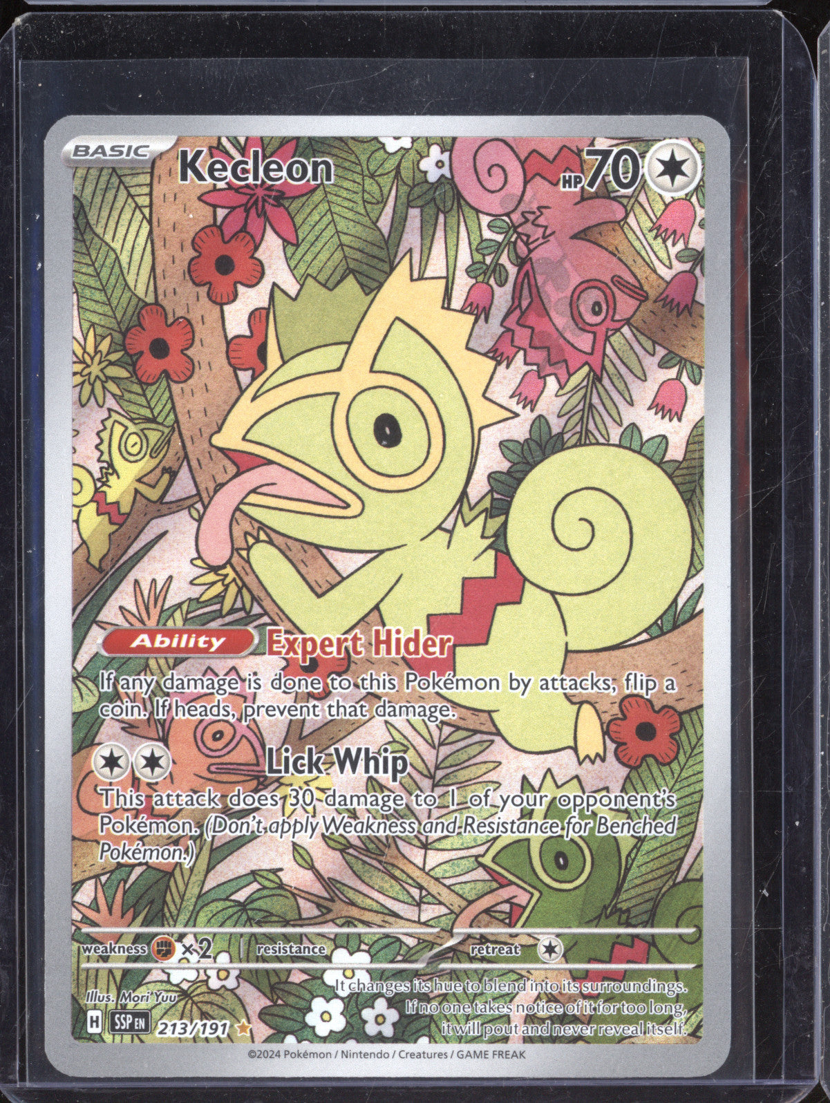 Kecleon 2024 Pokemon Surging Sparks 213/191 Illustration Rare