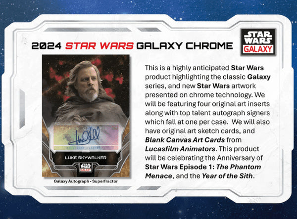 2024 Topps Star Wars Chrome Galaxy Hobby Box