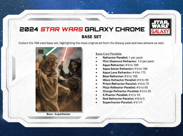 2024 Topps Star Wars Chrome Galaxy Hobby Box