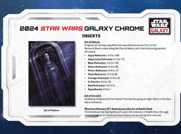 2024 Topps Star Wars Chrome Galaxy Hobby Box