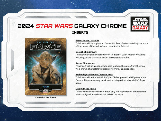 2024 Topps Star Wars Chrome Galaxy Hobby Box 2024 Topps Star Wars Chrome Galaxy Hobby Box