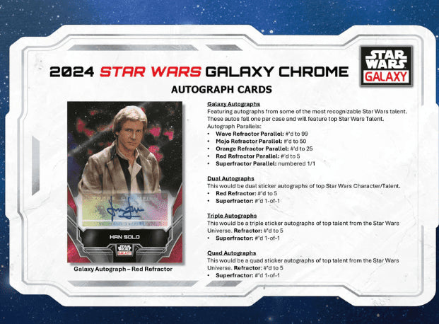 2024 Topps Star Wars Chrome Galaxy Hobby Box