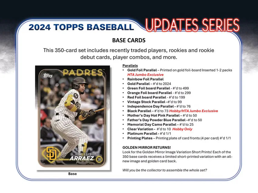 2024 Topps Update Series Baseball Value Blaster Box