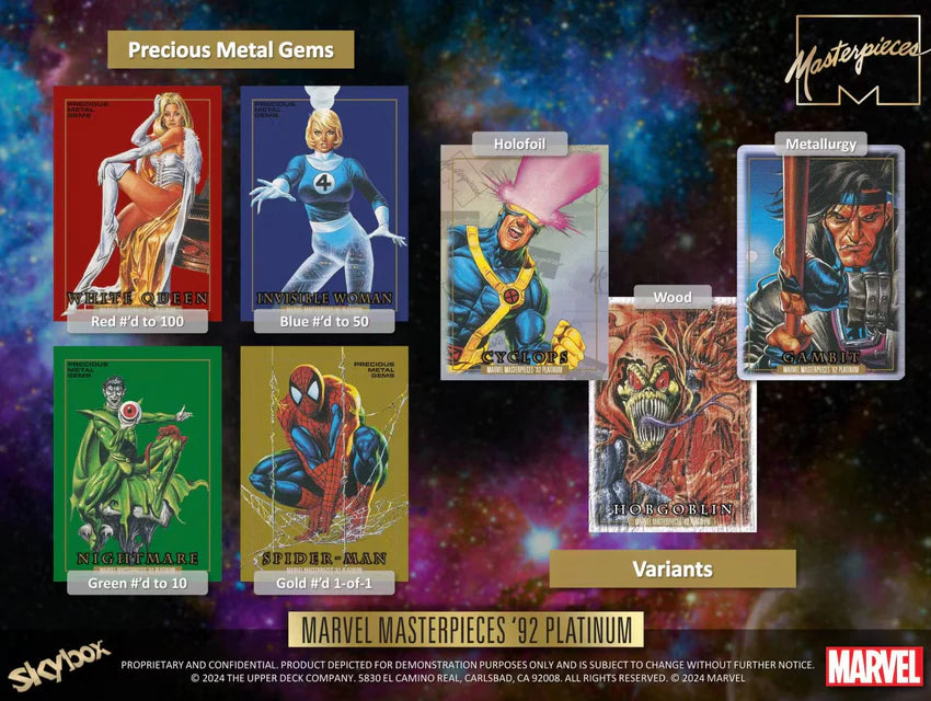 2024 Upper Deck Marvel Masterpieces '92 Platinum Hobby Box