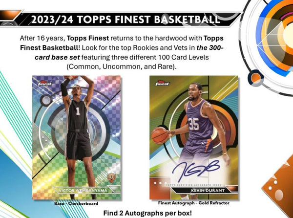 2023-24 Topps Finest Basketball Hobby Box (Pre-Order)