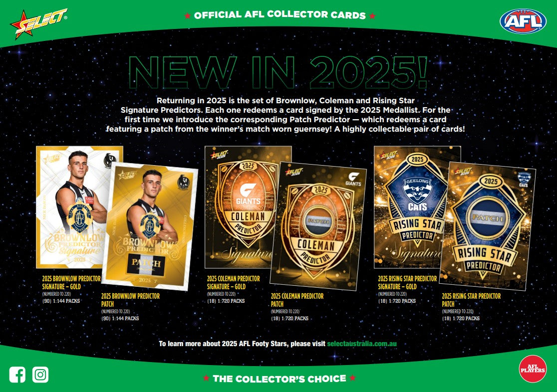 2025 Select AFL Footy Stars Retail Pack