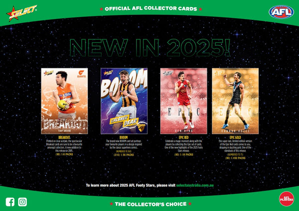 2025 Select AFL Footy Stars Retail Pack