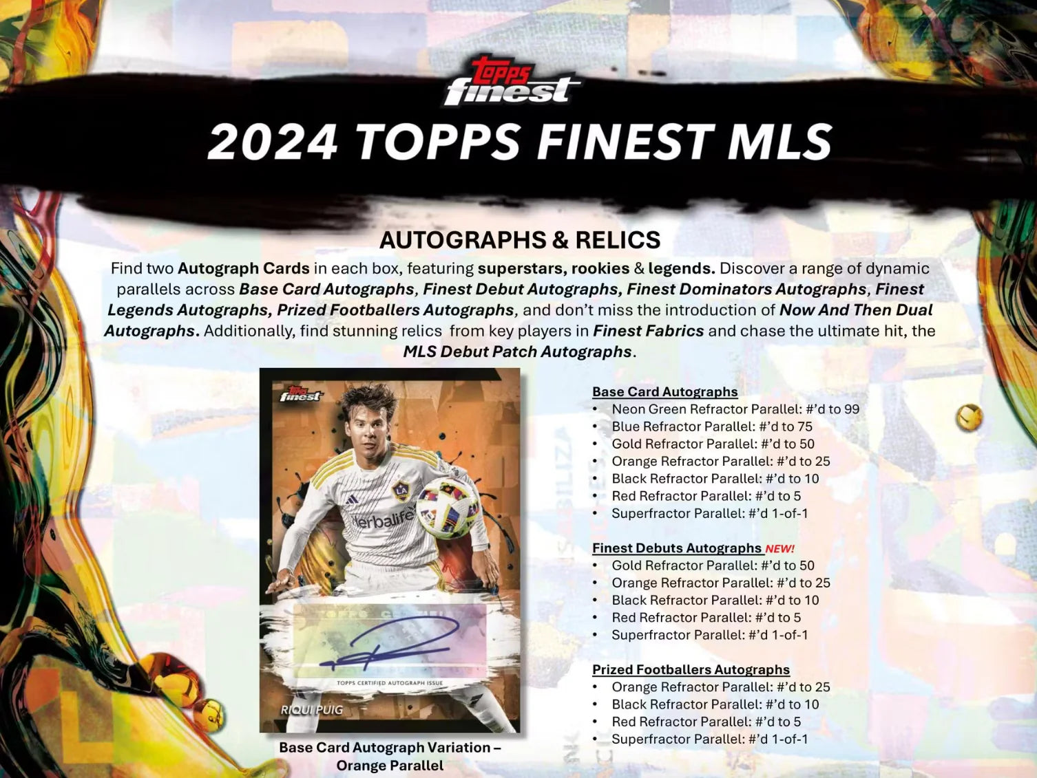 2024 Topps Finest MLS Soccer Hobby Box